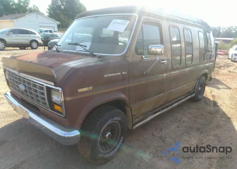 1984 Ford Econoline E150 Van from USA, damaged, VIN 1FDDE14F0EHC06480